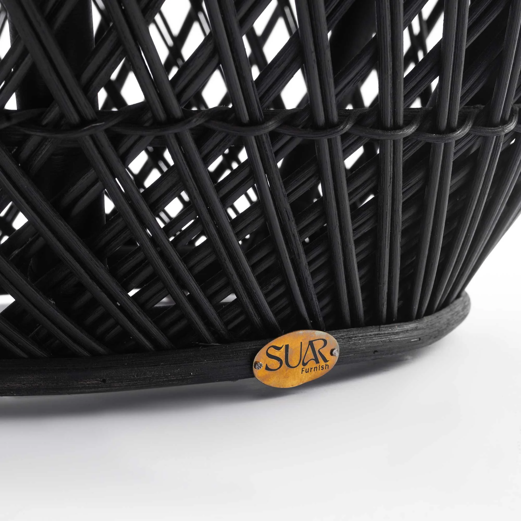NELLY COFFEE TABLE RATTAN BLACK Thumbnail