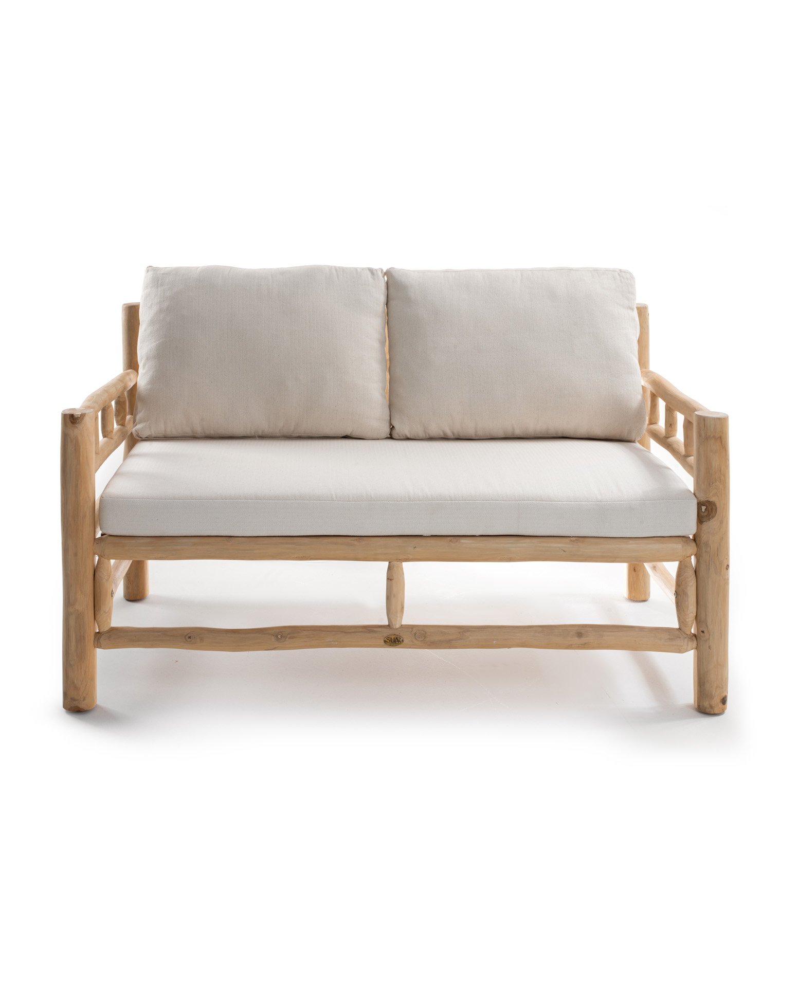 Nuriel teak brach set with cushion Thumbnail