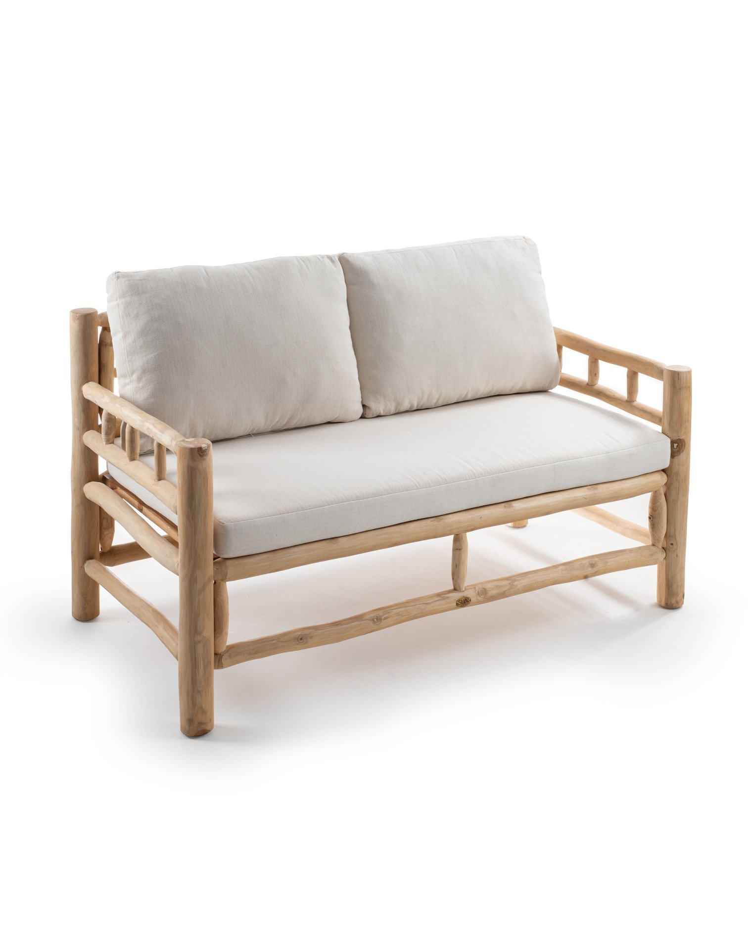 Nuriel teak brach set with cushion Thumbnail