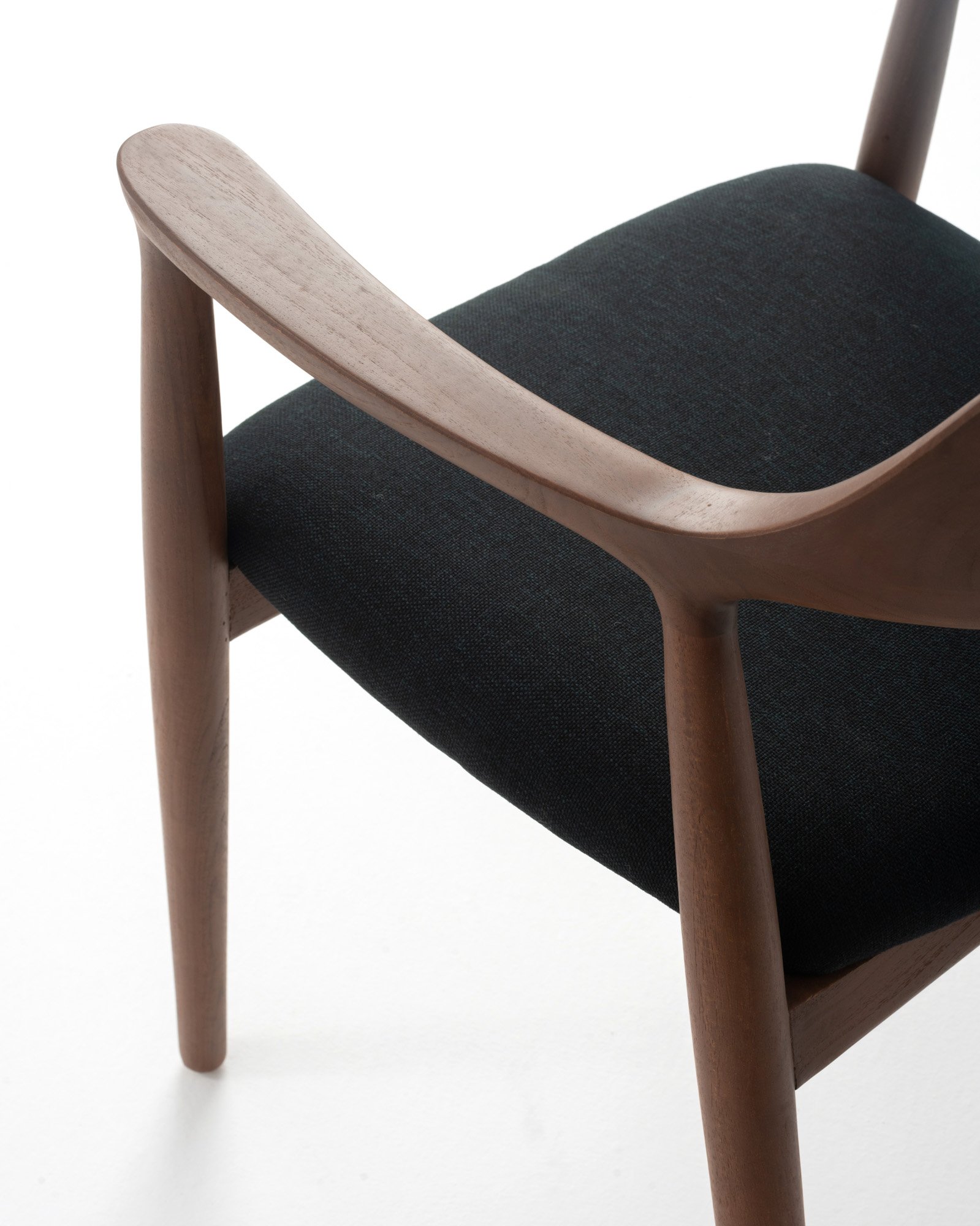 Heroshima Dining Chair - Cushion Seat Walnut Thumbnail