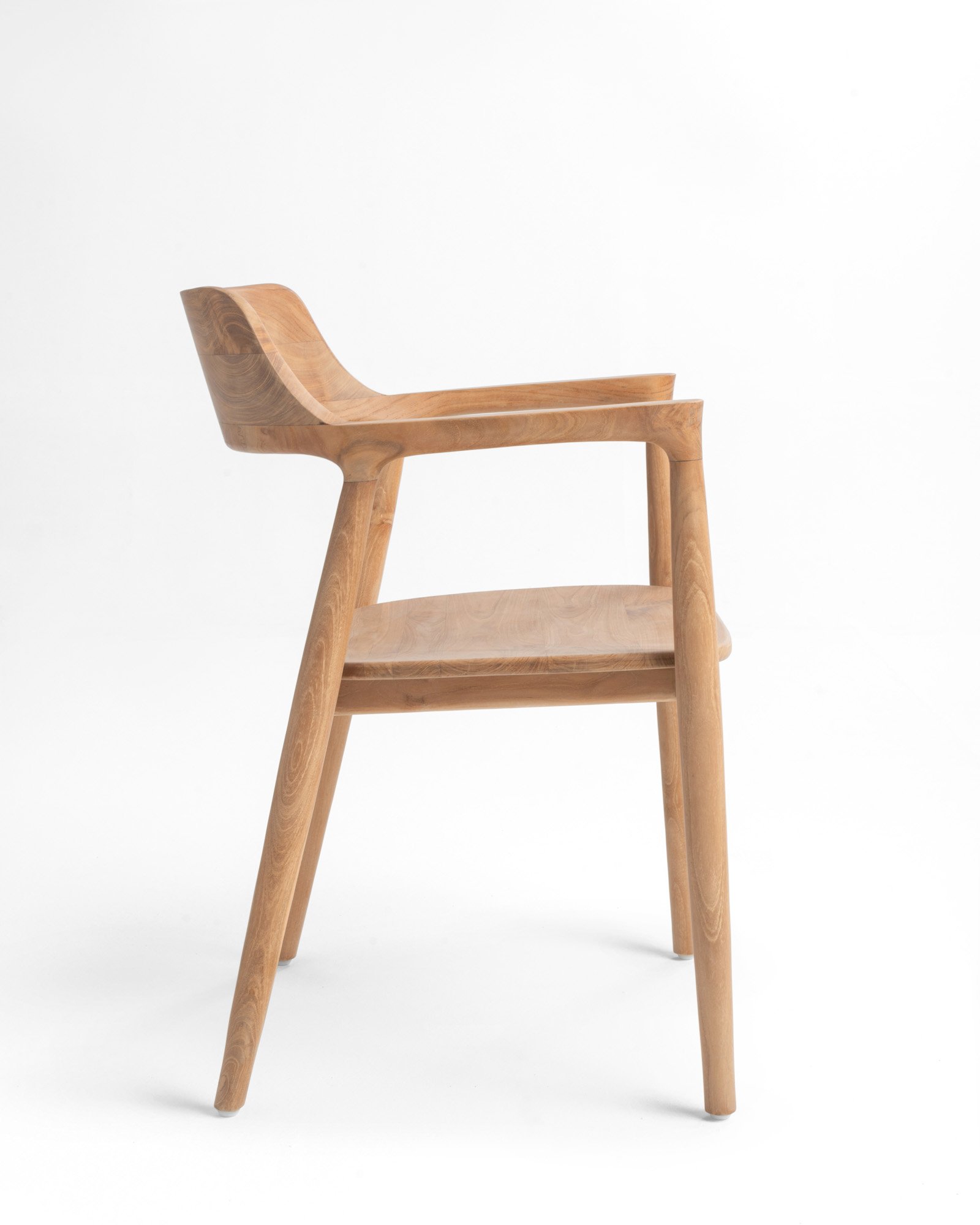 Heroshima Dining Chair - Wooden seat Thumbnail