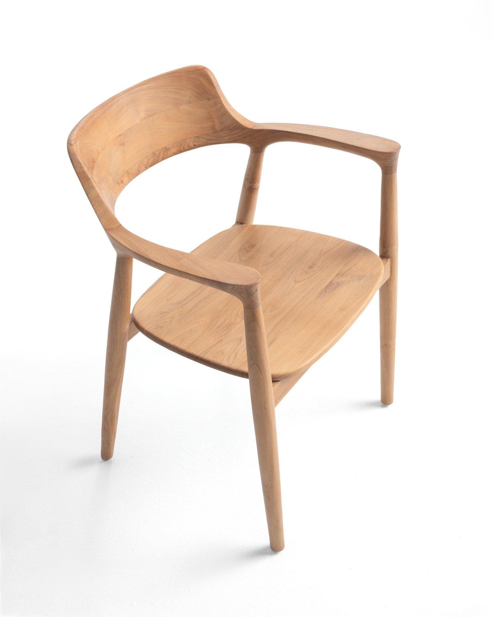 Heroshima Dining Chair - Wooden seat Thumbnail